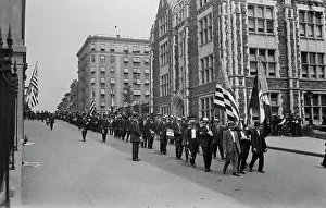 Honouring Prints: Italians marching to stadium, 23 Jun 1917. Creator: Bain News Service