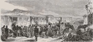 Rail Gallery: Italy-Austria War of 1859. Austrian soldiers wounded in the Battle of Montebello