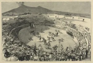 Italy. The Festival of Pompei, The circus of gladiators, 1884