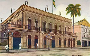 The Itamaraty Palace - the Downing Street of Brazil, 1914. Artist: Edgar L Pattison