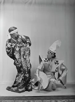 Ito Michio Prints: Ito, Michio, Mr. and another dancer, between 1916 and 1921. Creator: Arnold Genthe