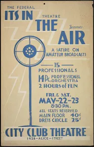 Radio Prints: It's In the Air, [193-]. Creator: Unknown