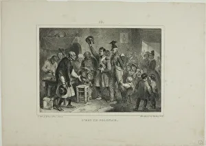 Raffet Denis Auguste Marie Prints: It's a Pole, 1832. Creator: Auguste Raffet