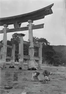 Shintoism Prints: Itsukushima Shinto Shrine, Japan, 1908. Creator: Arnold Genthe