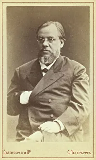 Ivan Petrovich Botkin, three-quarter length portrait, facing slightly left, between 1880 and 1886. Creator: Unknown