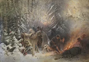 Time Of Troubles Gallery: Ivan Susanin. Artist: Makovsky, Konstantin Yegorovich (1839-1915)