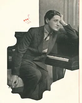 Welsh Prints: Ivor Novello confesses: It Takes Me A Long Time To Compose A Score