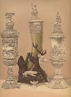 Robert Dudley Collection: Ivory Carvings, 1893. Artist: Robert Dudley
