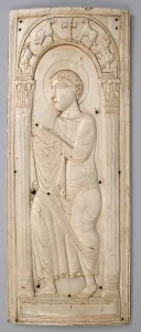 Ivory Plaque with Saint Paul (?), Frankish, 5th-6th century. Creator: Unknown Ivory Plaque with Saint Paul (?), Frankish, 5th-6th century. Creator: Unknown