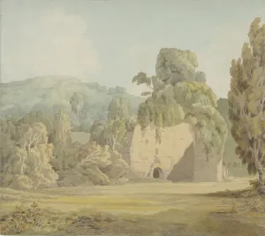 Towne Francis Prints: An Ivy Covered Ruin, late 1780s-early 1790s. Creator: Francis Towne
