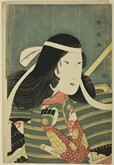 Iwai Kumesaburo in the Role of Lady Tomoe, 1797. Creator: Utagawa Kunimasa Iwai Kumesaburo in the Role of Lady Tomoe, 1797. Creator: Utagawa Kunimasa