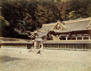 Albumen Print Hand Colored Prints: Iyeyasu Temple, 1865. Creator: Unknown