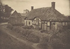 Timber Framed Prints: Izaak Waltons House at Shallowford, Staffordshire, 1880s, printed 1888