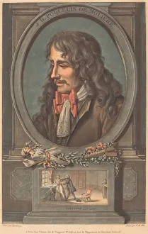 Poquelin Jean Baptiste Prints: J. B. Poquelin de Moliere. Creator: Pierre Michel Alix