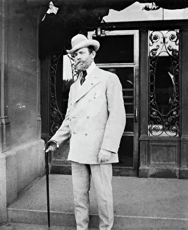 Washington State Prints: J. Ham Lewis, with cane, 1912. Creator: Bain News Service