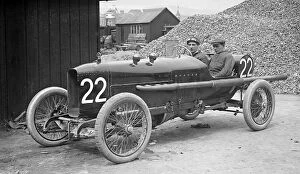 Co Driver Gallery: J Higginsons 3308 cc Vauxhall at the RAC Isle of Man TT race, 10 June 1914. Artist: Bill Brunell