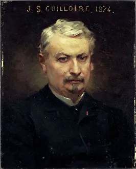 J. S. Guillire, chief controller of the Comédie-Française, 1885. Creator: Aime Morot