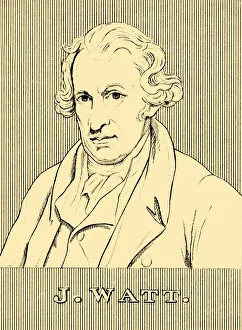 J. Watt, (1736-1819), 1830. Creator: Unknown J. Watt, (1736-1819), 1830. Creator: Unknown