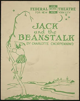 Administration Works Progress Prints: Jack and the Beanstalk, New York, [1930s]. Creator: Unknown