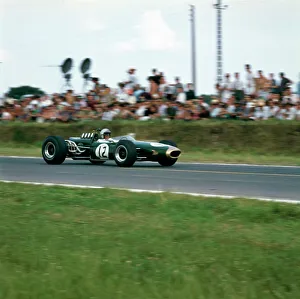 Champagne Ardenne Prints: Jack Brabham racing a Brabham-Repco BT19, French Grand Prix, Reims, France, 1966