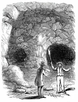 Tourists Gallery: Jack Cades cavern, Blackheath, 1844. Creator: Unknown