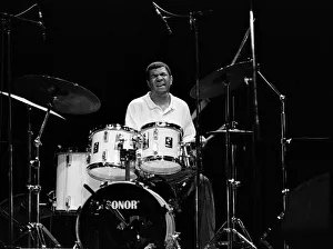 Crawley Prints: Jack DeJohnette, Hawth, Crawley West Sussex, 1989. Artist: Brian O Connor