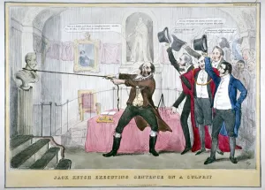 Supporting Prints: Jack Ketch executing sentence on a culprit, 1832. Artist