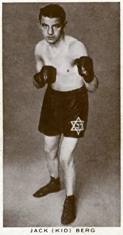 Boxing Gloves Gallery: Jack Kid Berg, English boxer, 1938