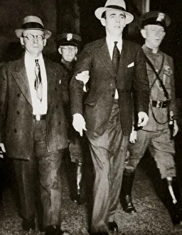 Gangster Prints: Jack Legs Diamond, temporarily in the hands of the law in Troy, New York, USA