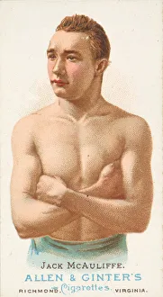 Boxer Gallery: Jack McAuliffe, Pugilist, from Worlds Champions, Series 1 (N28) for Allen &