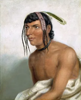 Chippeway Prints: Jack-o-pa (The Six), 1827. Creator: Charles Bird King