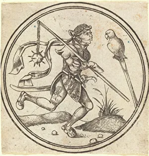 Master P Prints: The Jack of Parrots, c. 1500. Creator: Master P. W. of Cologne