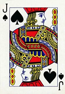 Jack of Spades from a deck of Goodall & Son Ltd. playing cards, c1940