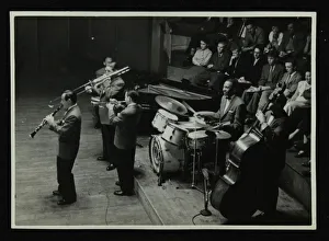 Jack Teagardens band in concert at Colston Hall, Bristol, 1957. Artist: Denis Williams