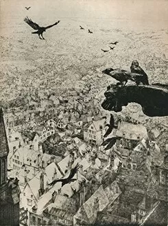 Chartres Collection: The Jackdaws of Chartres, 1917. Artist: George Marples