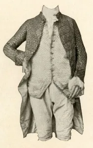 British Colonies Gallery: Jacket and waistcoat worn by Robert Livingston, of Clermont Manor, New York, c1720, (1937)