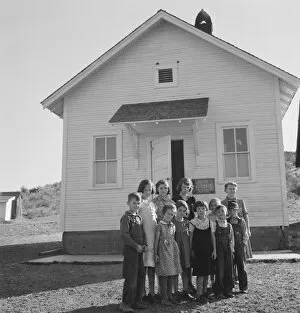 Educator Gallery: Jacknife School, Gem County, Idaho, 1939. Creator: Dorothea Lange