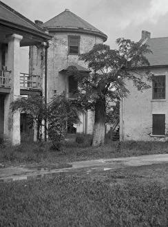 Military Base Prints: Jackson Barracks, New Orleans, between 1920 and 1926. Creator: Arnold Genthe