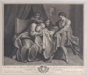 Weeping Gallery: Jacob crying into his sons robe while his other sons pull it away from him, 1724