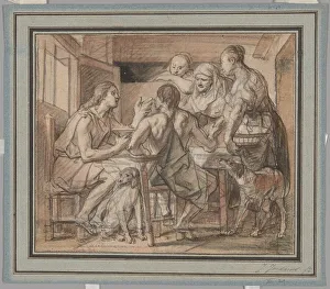 Jakob Jordaens Prints: Jacob and Esau, c. 1655. Creator: Jacob Jordaens