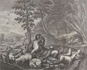 Jacob guarding Laban's flock, 1613-24. Creator: Theodore Cruger