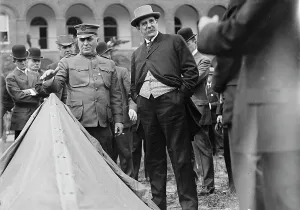 Secretary At War Prints: Jacob M. Dickinson, Secretary of War - Inspecting Army Equipment