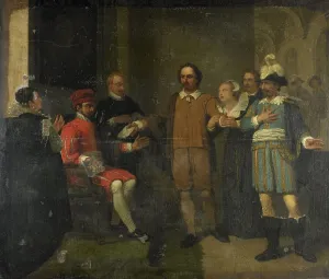 Jan Willem Pieneman Prints: Jacob Simonsz de Rijk getting the Spanish Governor-General Requesens to Release Marnix