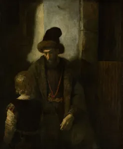 Rijn Rembrandt Harmensz Van Gallery: Jacobs Farewell to Benjamin, 1650 / 60. Creator: Unknown