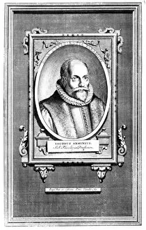 Protestantism Gallery: Jacobus Arminius, Dutch theologian and professor in theology at the University of Leiden
