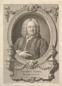 Baron Bernard Collection: Jacobus Gibbs, Architectus, 1747. Creator: Bernard Baron