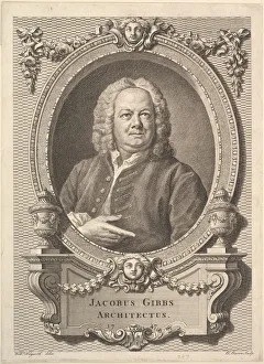 Baron Bernard Collection: Jacobus Gibbs, Architectus, 1747. Creator: Bernard Baron
