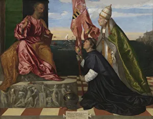 Pesaro Prints: Jacopo Pesaro being presented by Pope Alexander VI to Saint Peter
