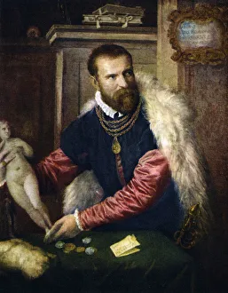 Hans Tietze Collection: Jacopo Strada, 1568, (1937). Artist: Titian