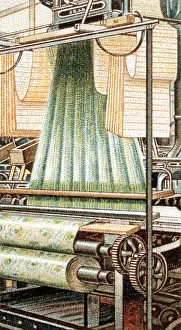 Jacquard Prints: A Jacquard Loom, 1915